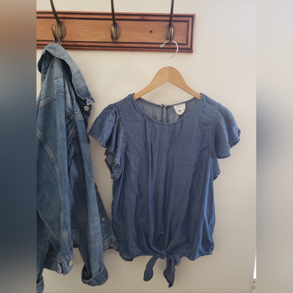 Chambray top